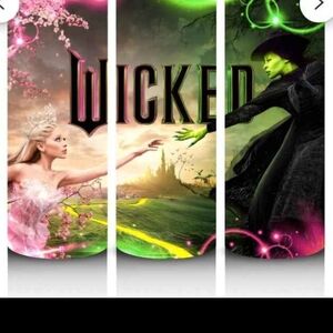 Wicked Themed Wall Art - Green and Pink